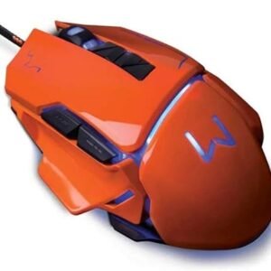 Mouse Gamer Warrior Ivor 3200DPI 7 Botões Controle DPI Laranja resposta ultra rapida.