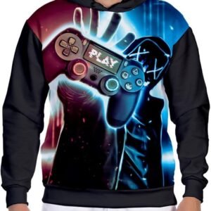Blusa de Frio Masculina Moletom / Controle Gamer